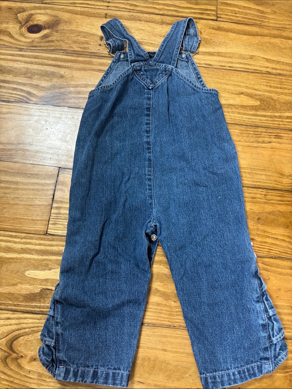 Vintage Sesame Street Abby Cadabby Denim Overalls Size 24 Months - Picture 6 of 6